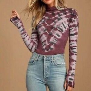 We The Free Psychedelic Turtleneck Top